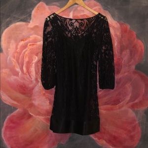 Black lace dress